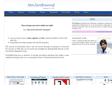 Tablet Screenshot of notjustbrowsing.org